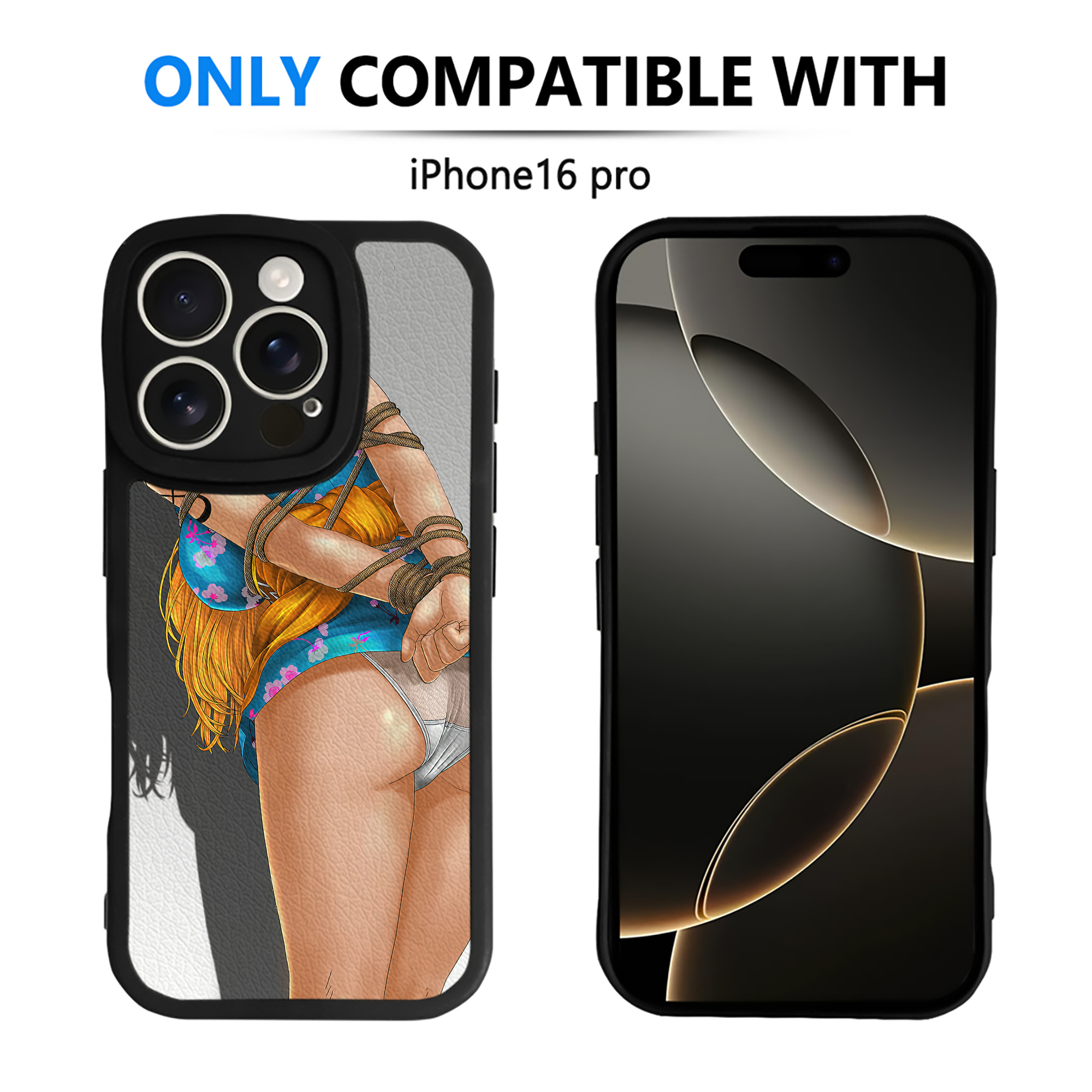 （画像用） ワンピース ONE PIECE 【iPhone 16シリーズ対応】シリコンスマホケース（レザー調） 材質：シリコン